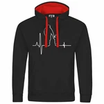 deinshirt Kapuzenpullover Herzschlag Vater und Sohn Mit Print Motiv Rot/Schwarz deinshirt Kapuzenpullover Herzschlag Vater und Sohn Mit Print Motiv Rot/Schwarz