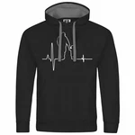 deinshirt Kapuzenpullover Herzschlag Vater und Sohn Mit Print Motiv Schwarz/Dunkelblau deinshirt Kapuzenpullover Herzschlag Vater und Sohn Mit Print Motiv Schwarz/Dunkelblau