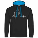 deinshirt Kapuzenpullover Herzschlag Vater und Sohn Mit Print Motiv Blau/Schwarz/Türkis/Hellblau/Dunkelblau deinshirt Kapuzenpullover Herzschlag Vater und Sohn Mit Print Motiv Blau/Schwarz/Türkis/Hellblau/Dunkelblau
