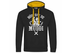 deinshirt Kapuzenpullover Herren Hr off de Muddi Rot/Gelb/Braun/Beige