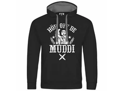 deinshirt Kapuzenpullover Herren Hr off de Muddi Rot/Braun/Beige/Schwarz/Lila