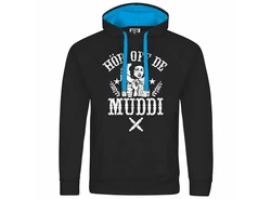 deinshirt Kapuzenpullover Herren Hr off de Muddi Rot/Braun/Beige/Blau