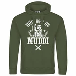 deinshirt Kapuzenpullover Herren Hr off de Muddi Dunkelgrün/Grün