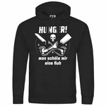 deinshirt Kapuzenpullover HUNGER Man schle mir eine Kuh Beige/Schwarz/Braun