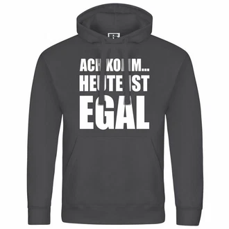 deinshirt Kapuzenpullover Herren Ach komm Heute ist egal Hellgrau/Dunkelgrau/Grau/Schwarz/Creme