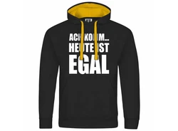deinshirt Kapuzenpullover Herren Ach komm Heute ist egal Creme/Schwarz/Neonfarben/Gelb/Dunkelgrau/Braun