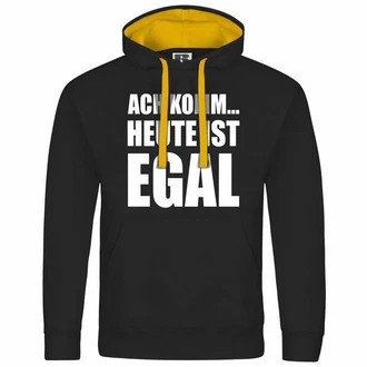 deinshirt Kapuzenpullover Herren Ach komm Heute ist egal Creme/Schwarz/Neonfarben/Gelb/Dunkelgrau/Braun