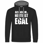 deinshirt Kapuzenpullover Herren Ach komm Heute ist egal Schwarz/Creme