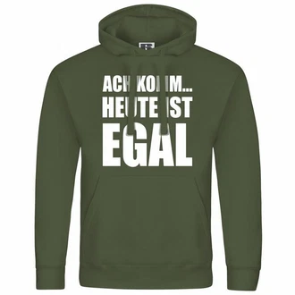 deinshirt Kapuzenpullover Herren Ach komm Heute ist egal Dunkelgrün/Grün