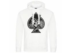 deinshirt Kapuzenpullover Herren Alte Schule Mit Print Motiv Weiß/Creme