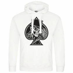 deinshirt Kapuzenpullover Herren Alte Schule Mit Print Motiv Weiß/Creme