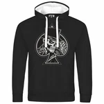 deinshirt Kapuzenpullover Herren Alte Schule Mit Print Motiv Schwarz/Grau