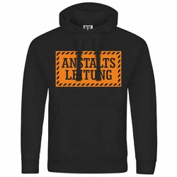 deinshirt Kapuzenpullover Herren Anstalltsleitung Mit Print Motiv Orange