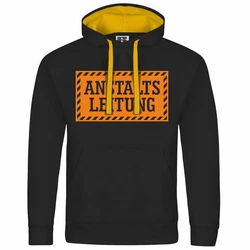 deinshirt Kapuzenpullover Herren Anstalltsleitung Mit Print Motiv Orange/Gelb