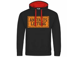 deinshirt Kapuzenpullover Herren Anstalltsleitung Mit Print Motiv Rot/Orange