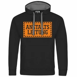 Kapuzenpullover Herren Kapuzenpullover Anstalltsleitung Mit Print Motiv, Grafik