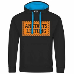 deinshirt Kapuzenpullover Herren Anstalltsleitung Mit Print Motiv Orange/Dunkelgrau/Schwarz/Braun/Blau
