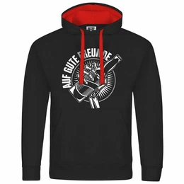 Kapuzenpullover Herren Kapuzenpullover Auf gute Freunde Mit Print Motiv, Grafik
