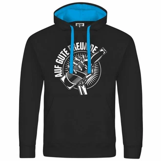 deinshirt Kapuzenpullover Auf gute Freunde Blau/Hellblau