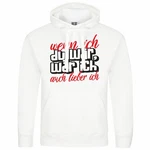 deinshirt Kapuzenpullover Herren Wenn ich du wäre wäre ich auch lieber ich Weiß/Creme/Braun/Rot