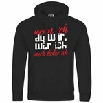 deinshirt Kapuzenpullover Herren Wenn ich du wäre wäre ich auch lieber ich Schwarz