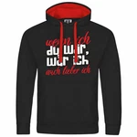 deinshirt Kapuzenpullover Herren Wenn ich du wäre wäre ich auch lieber ich Schwarz/Rot