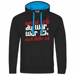 deinshirt Kapuzenpullover Herren Wenn ich du wäre wäre ich auch lieber ich Schwarz/Rot/Blau