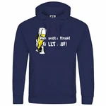 deinshirt Kapuzenpullover Herren Wer nicht mittrinkt fllt auf Mit Print Motiv Blau/Dunkelblau/Fliederfarben