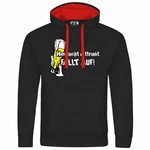 deinshirt Kapuzenpullover Herren Wer nicht mittrinkt fllt auf Mit Print Motiv Schwarz/Rot/Grau/Lila