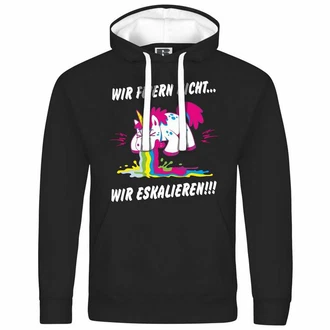 deinshirt Kapuzenpullover Herren Wir feiern nicht WIR ESKALIEREN Einhorn deinshirt Kapuzenpullover Herren Wir feiern nicht WIR ESKALIEREN Einhorn