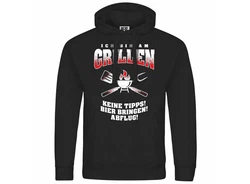 deinshirt Kapuzenpullover Herren Ich bin am grillen Grün/Hellgrün/Dunkelgrün/Rot/Braun