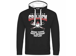 deinshirt Kapuzenpullover Herren Ich bin am grillen Grün/Schwarz/Hellgrün/Braun/Rot/Dunkelgrün