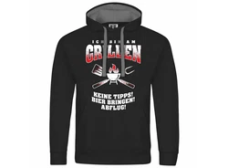 deinshirt Kapuzenpullover Herren Ich bin am grillen Grün/Schwarz/Braun/Hellgrün/Rot