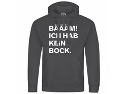 deinshirt Kapuzenpullover Herren BM Ich hab kein bock mehr Schwarz