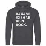 deinshirt Kapuzenpullover Herren BM Ich hab kein bock mehr Schwarz
