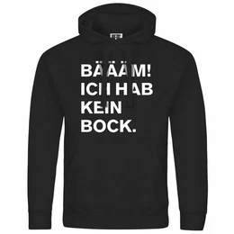 Kapuzenpullover Herren Kapuzenpullover BM Ich hab kein bock mehr Mit Print Motiv, Grafik