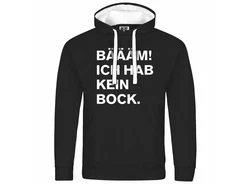 deinshirt Kapuzenpullover Herren BM Ich hab kein bock mehr Schwarz