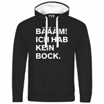 deinshirt Kapuzenpullover Herren BM Ich hab kein bock mehr Schwarz