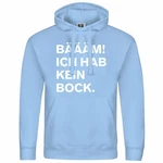 deinshirt Kapuzenpullover Herren BM Ich hab kein bock mehr Hellblau/Blau