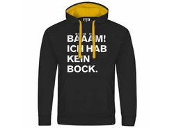 deinshirt Kapuzenpullover Herren BM Ich hab kein bock mehr Schwarz
