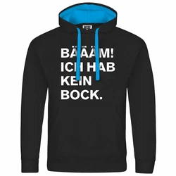 deinshirt Kapuzenpullover Herren BM Ich hab kein bock mehr Schwarz