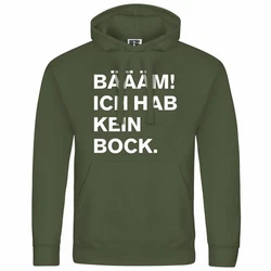 deinshirt Kapuzenpullover Herren BM Ich hab kein bock mehr Dunkelgrün/Grün