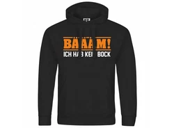 deinshirt Kapuzenpullover Herren BM Ich hab kein bock mehr ORANGE