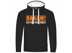 deinshirt Kapuzenpullover Herren BM Ich hab kein bock mehr ORANGE