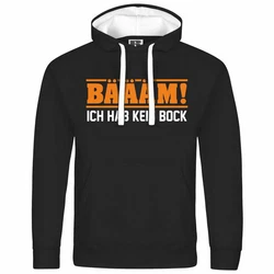 deinshirt Kapuzenpullover Herren BM Ich hab kein bock mehr ORANGE
