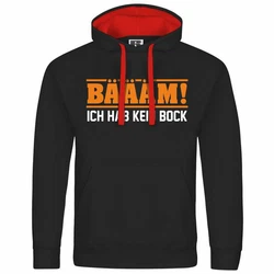 deinshirt Kapuzenpullover Herren BM Ich hab kein bock mehr ORANGE