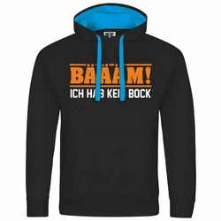 deinshirt Kapuzenpullover Herren BM Ich hab kein bock mehr orange