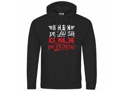 deinshirt Kapuzenpullover Ich bin der älteste ich mache die Regeln Schwarz
