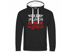 deinshirt Kapuzenpullover Ich bin der älteste ich mache die Regeln Schwarz