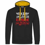 deinshirt Kapuzenpullover Ich bin der älteste ich mache die Regeln Schwarz/Grau